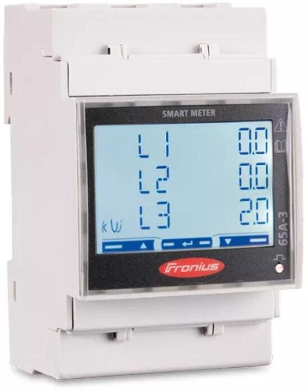 ARDEBO.de Fronius Smart Meter TS 65A-3, bidirektionaler Zähler, dreiphasig, 65A, weiß (42,0411,0345)