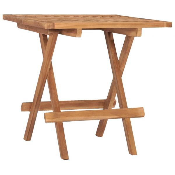 ARDEBO.de - Klappbarer Gartentisch 50x50x50 cm Teak Massivholz