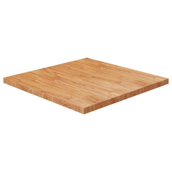 ARDEBO.de - Tischplatte Quadratisch Hellbraun 90x90x4cm Behandelte Eiche