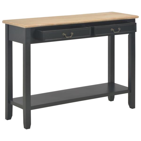 Konsolentisch Schwarz 110 x 35 x 80 cm Holz