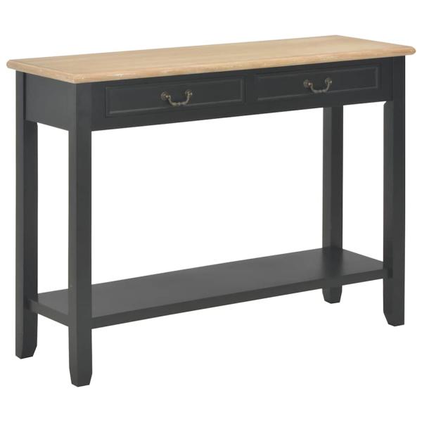 Konsolentisch Schwarz 110 x 35 x 80 cm Holz