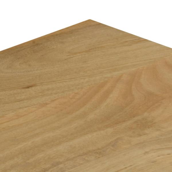 Couchtisch 100x50x35 cm Mango Massivholz und Stahl