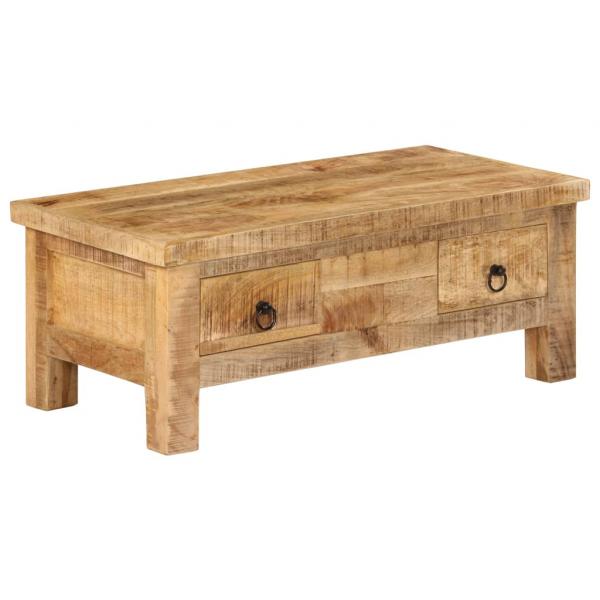 ARDEBO.de - Couchtisch 90 x 45 x 35 cm Massivholz Mango