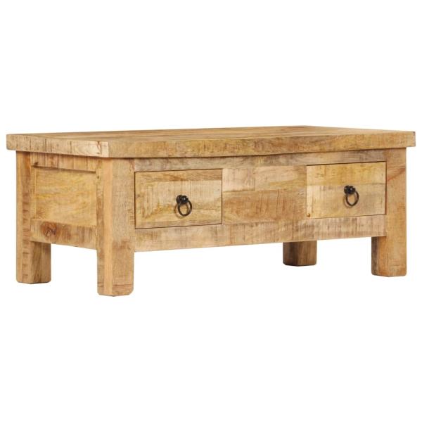 Couchtisch 90 x 45 x 35 cm Massivholz Mango