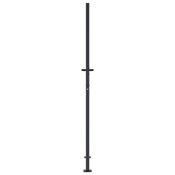Gartentor Anthrazit 105x180 cm Stahl Bambus-Design