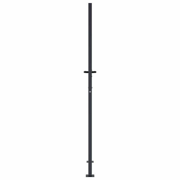 Gartentor Anthrazit 105x180 cm Stahl Bambus-Design