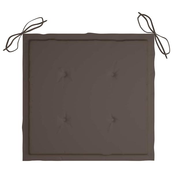 Klappbare Gartenstühle 6 Stk. mit Sitzkissen Massivholz Akazie