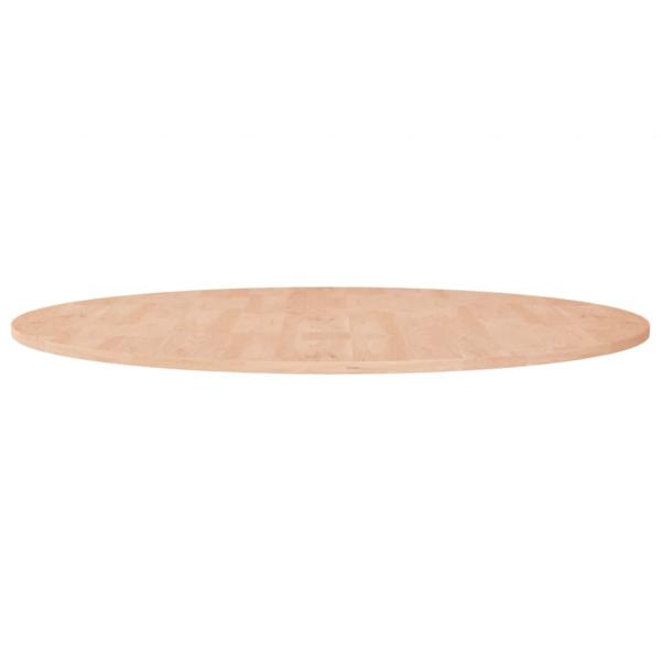 ARDEBO.de - Runde Tischplatte Ø90x1,5 cm Unbehandeltes Massivholz Eiche