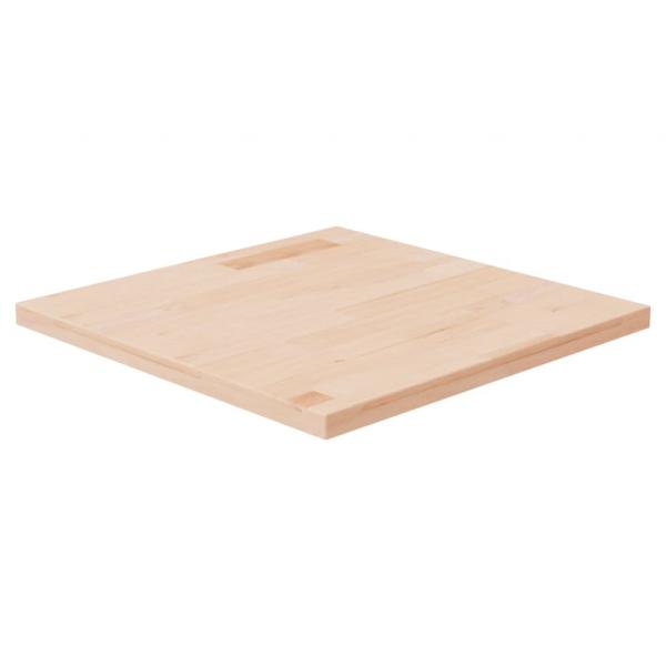 ARDEBO.de - Tischplatte Quadratisch 50x50x2,5 cm Eichenholz Unbehandelt