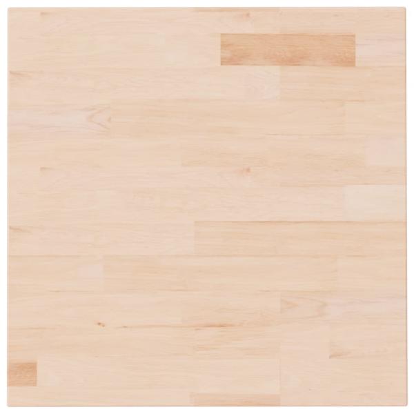 Tischplatte Quadratisch 50x50x2,5 cm Eichenholz Unbehandelt