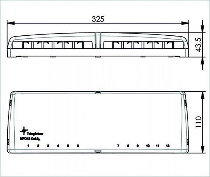 Telegärtner Mini-Verteiler, MPD12 AMJ/UMJ TH35/AP aw (100021394)