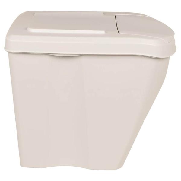 Stapelbare Mülleimer 3 Stk. Weiß 75 L Polypropylen
