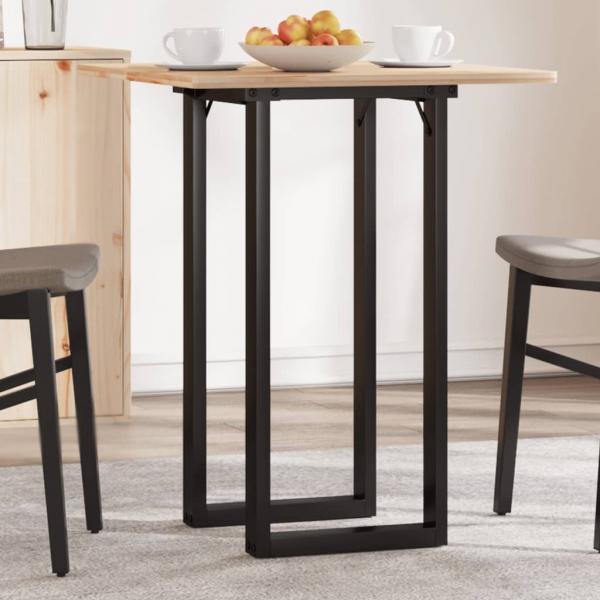 Esstisch-Gestell in O-Form 80x40x73 cm Gusseisen