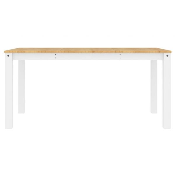 Esstisch Panama Weiß 160x80x75 cm Massivholz Kiefer