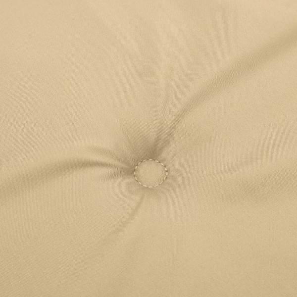 Gartenbank-Auflagen 2 Stk. Melange Beige 200x50x7 cm Stoff
