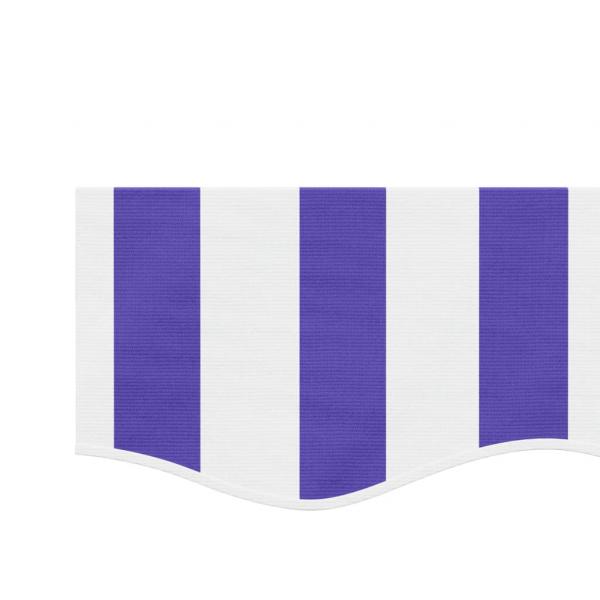 Markisenvolant Blau und Weiß Gestreift 5 m