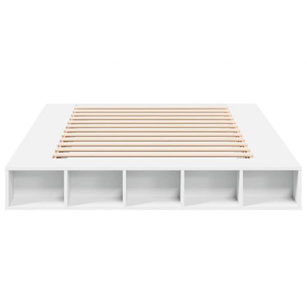 Bettgestell Weiß 150x200 cm Holzwerkstoff