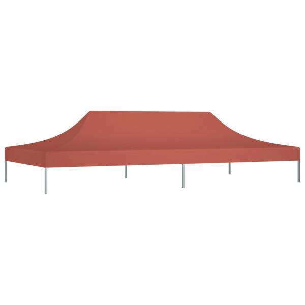 ARDEBO.de - Partyzelt-Dach 6x3 m Terrakotta-Rot 270 g/m²