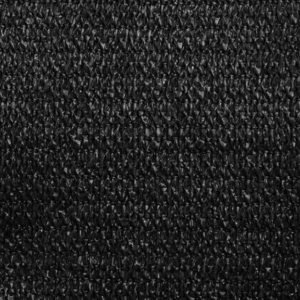 Sonnensegel 160 g/m² Schwarz 3x5 m HDPE