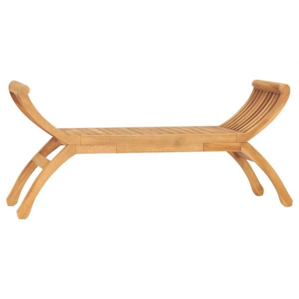 ARDEBO.de - Gartenbank 126 cm Massivholz Teak
