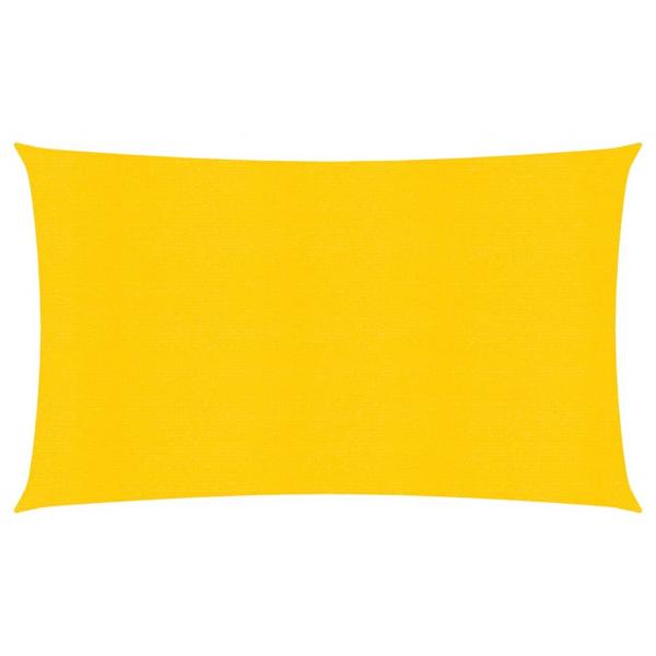 ARDEBO.de - Sonnensegel 160 g/m² Gelb 2x5 m HDPE