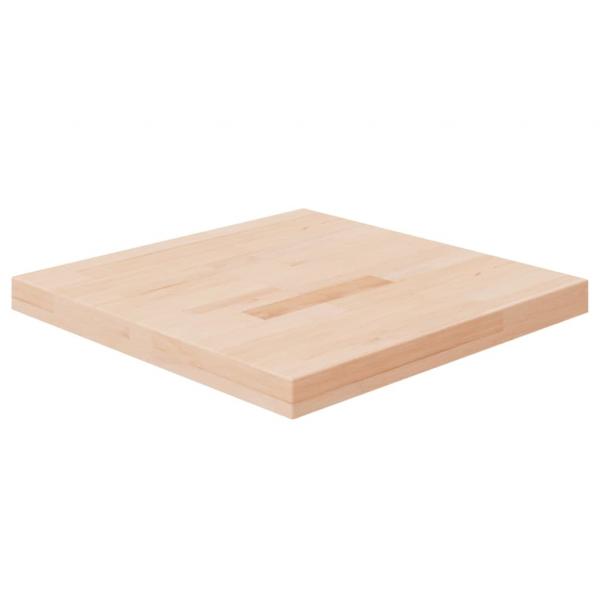 ARDEBO.de - Tischplatte Quadratisch 50x50x4 cm Eichenholz Unbehandelt