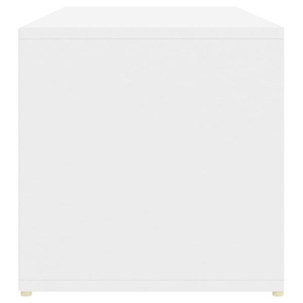 Schuhbank Weiß 105x35x35 cm Holzwerkstoff