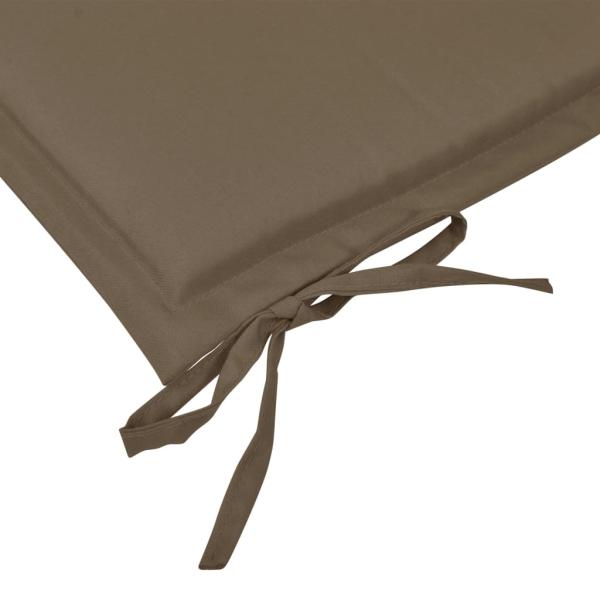 Gartenbank-Auflage Taupe 120x50x3 cm Oxford-Gewebe