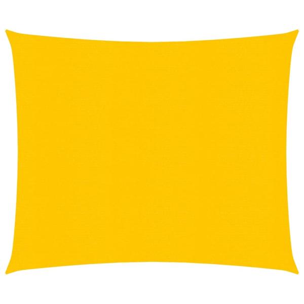 Sonnensegel 160 g/m² Gelb 2,5x2,5 m HDPE