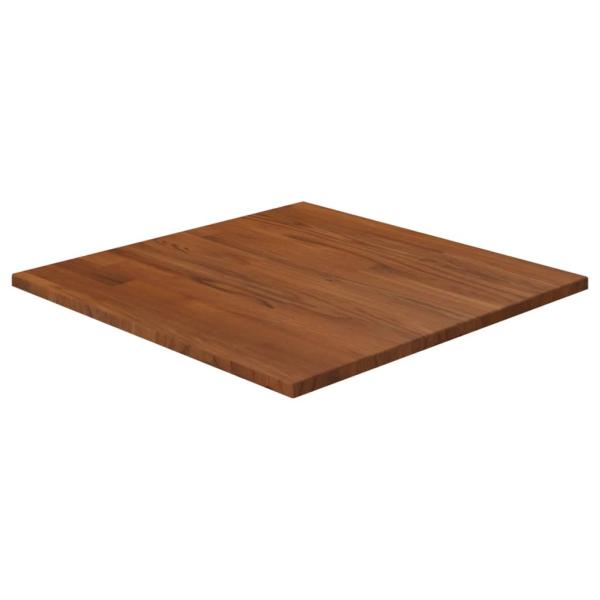 ARDEBO.de - Tischplatte Quadratisch Dunkelbraun 50x50x1,5cm Eiche Behandelt