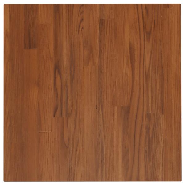 Tischplatte Quadratisch Dunkelbraun 50x50x1,5cm Eiche Behandelt