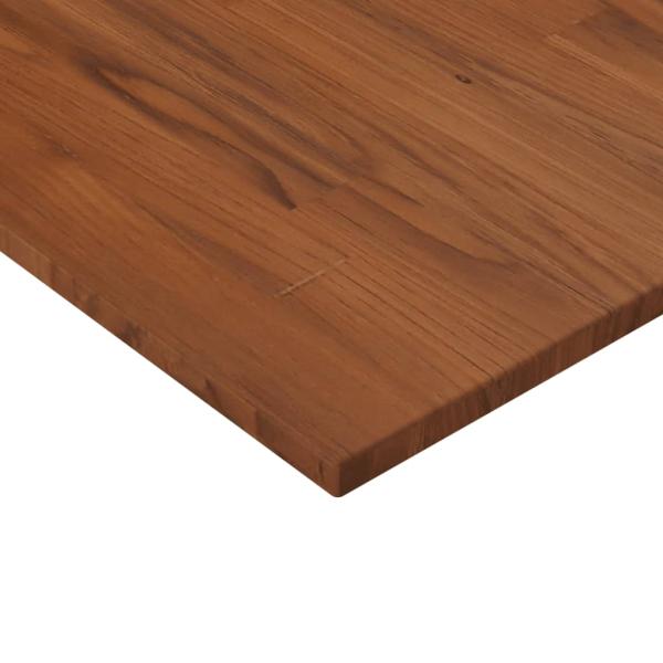 Tischplatte Quadratisch Dunkelbraun 50x50x1,5cm Eiche Behandelt