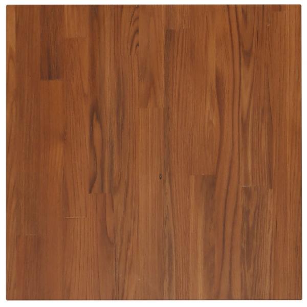 Tischplatte Quadratisch Dunkelbraun 50x50x2,5cm Eiche Behandelt