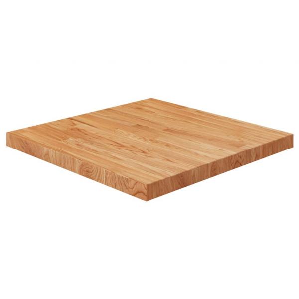 ARDEBO.de - Tischplatte Quadratisch Hellbraun 60x60x4cm Behandelte Eiche