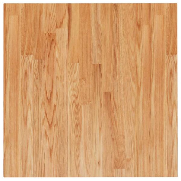 Tischplatte Quadratisch Hellbraun 60x60x4cm Behandelte Eiche