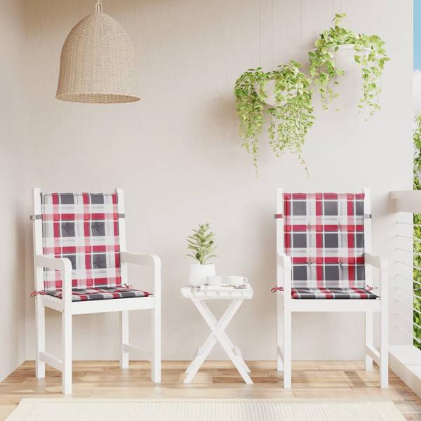 ARDEBO.de - Gartenstuhlauflagen für Niedriglehner 2 Stk. 100x50x3 cm