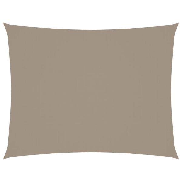 Sonnensegel Oxford-Gewebe Rechteckig 6x7 m Taupe