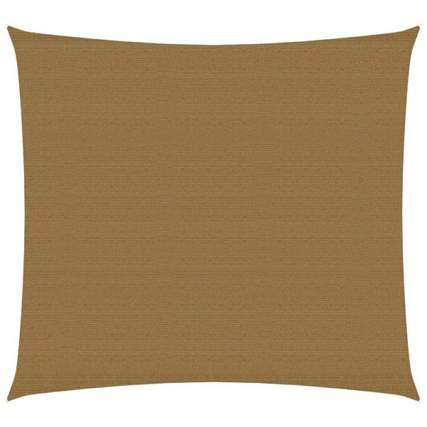 ARDEBO.de - Sonnensegel 160 g/m² Taupe 3x3 m HDPE