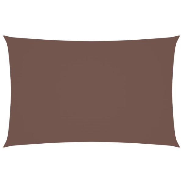 Sonnensegel Oxford-Gewebe Rechteckig 2x5 m Braun
