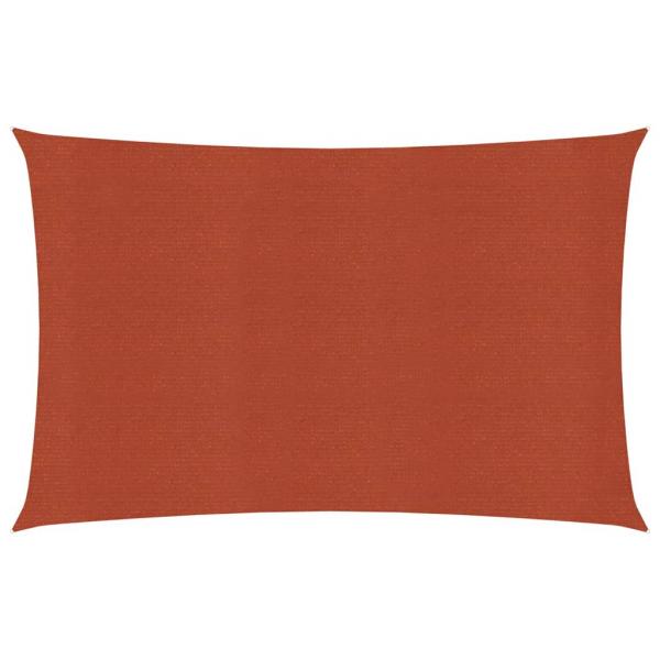 ARDEBO.de - Sonnensegel 160 g/m² Terrakottarot 2,5x5 m HDPE
