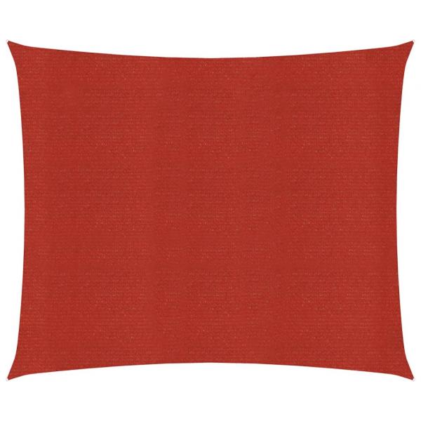 ARDEBO.de - Sonnensegel 160 g/m² Rot 5x5 m HDPE