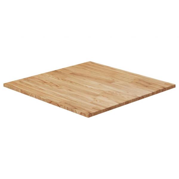 ARDEBO.de - Tischplatte Quadratisch Hellbraun 90x90x1,5cm Behandelte Eiche