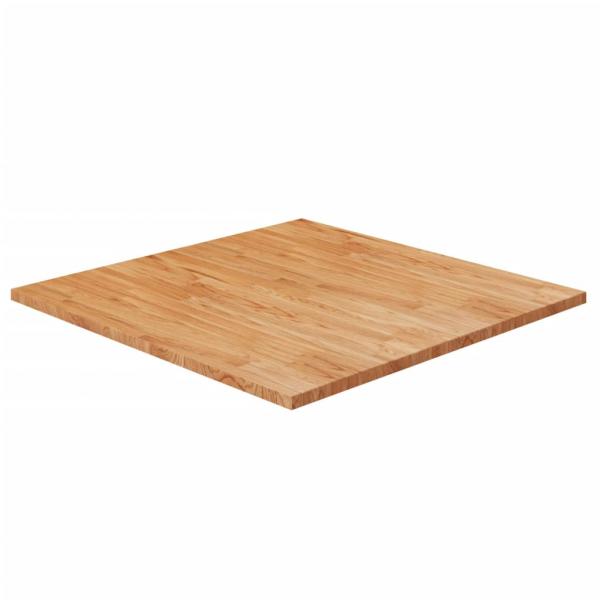 ARDEBO.de - Tischplatte Quadratisch Hellbraun 80x80x2,5cm Behandelte Eiche