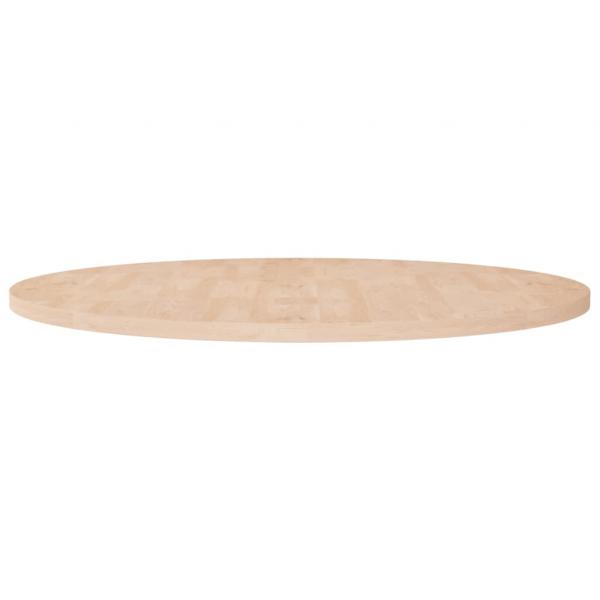 ARDEBO.de - Runde Tischplatte Ø90x2,5 cm Unbehandeltes Massivholz Eiche
