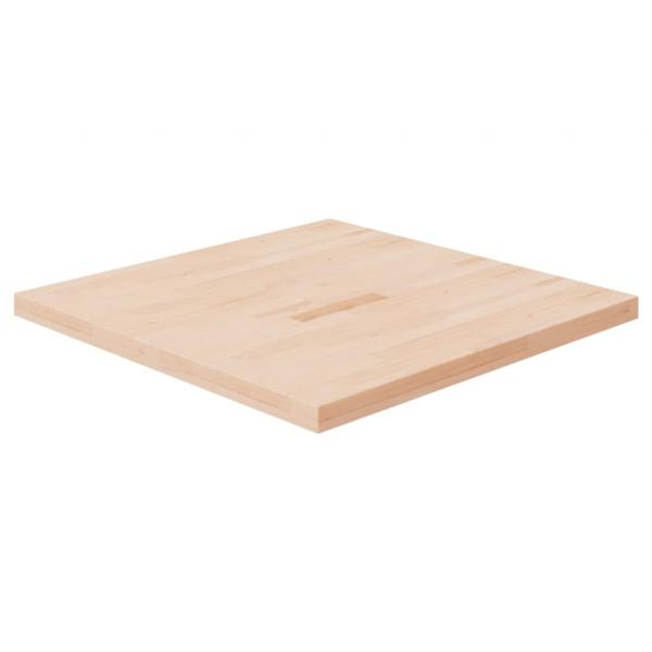 ARDEBO.de - Tischplatte Quadratisch 80x80x4 cm Eichenholz Unbehandelt