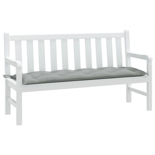 ARDEBO.de - Gartenbank-Auflage Melange Hellgrau 150x50x7 cm Stoff