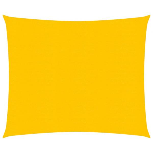 ARDEBO.de - Sonnensegel 160 g/m² Quadratisch Gelb 5x5 m HDPE
