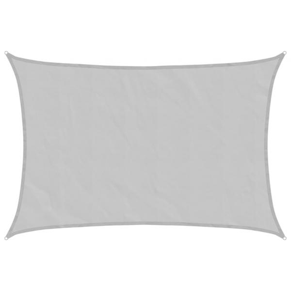 ARDEBO.de - Sonnensegel Hellgrau 3x2 m 100% Polyester Oxford