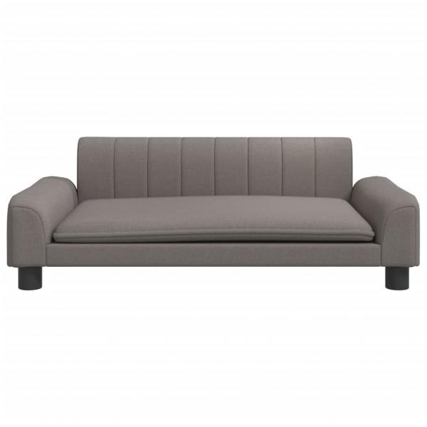 Hundebett Taupe 90x53x30 cm Stoff