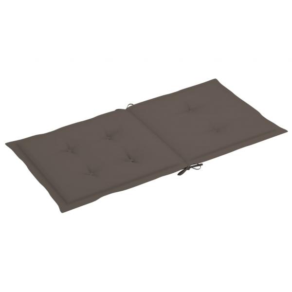 Gartenstuhlauflagen für Niedriglehner 6 Stk. Taupe 100x50x3 cm